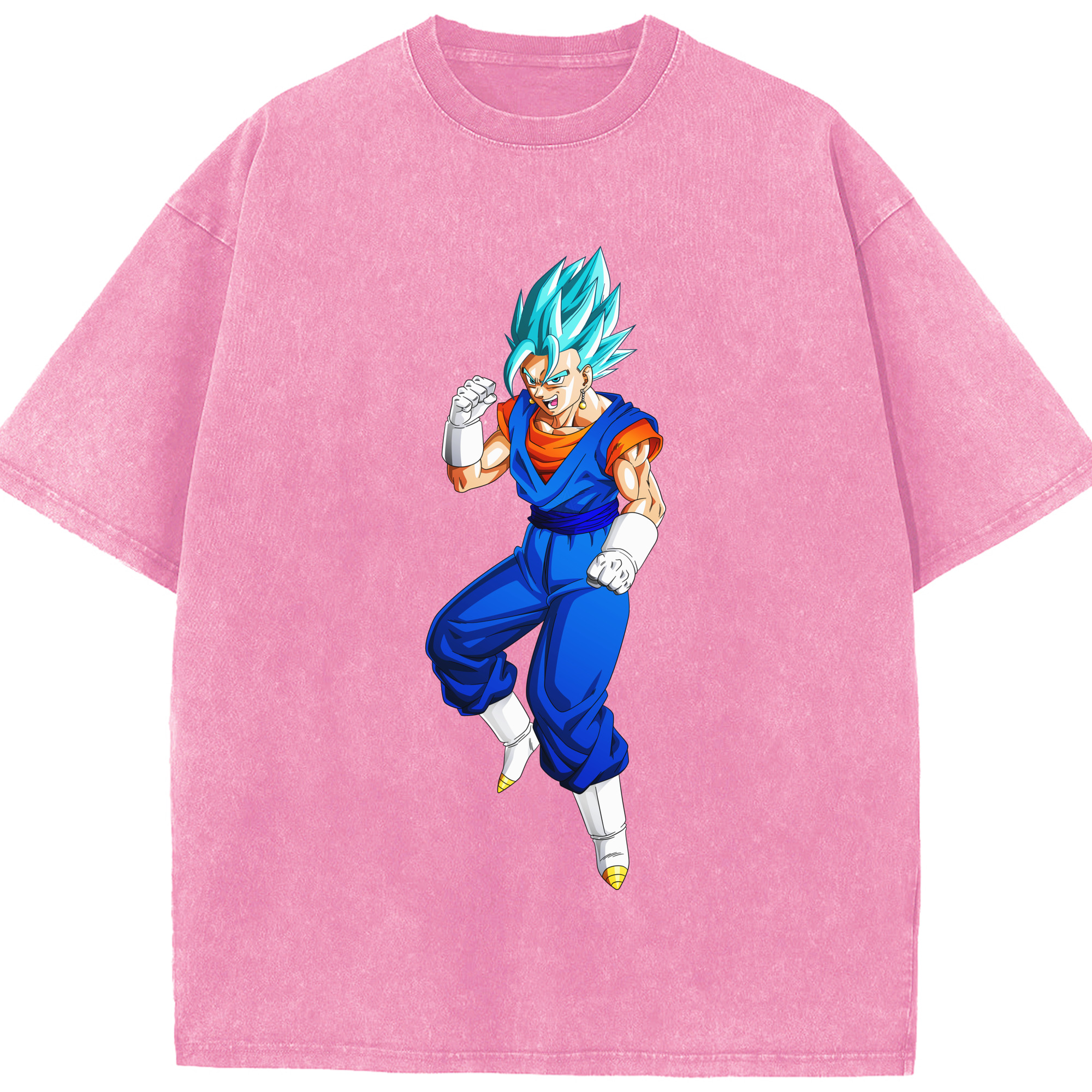 （画像用） ドラゴンボール ベジット DRAGON BALL Vegetto 綿100% ヴィンテージ風 半袖Tシャツ（フロントプリント）